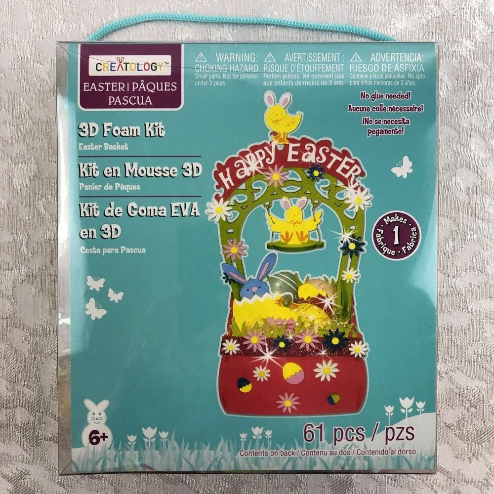 Creatology Easter Kids Craft Bundle: Foam Kits, Magic Paint, Bunnies & Eggs NOS